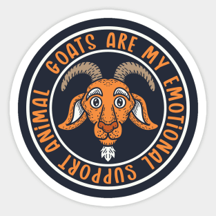 Emotional Support Goat Sticker